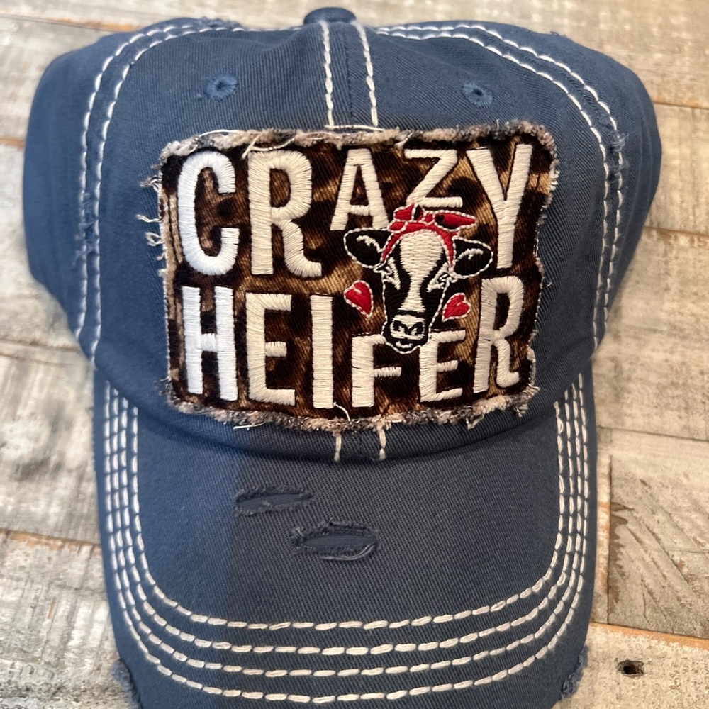 Blue Crazy Heifer Cap